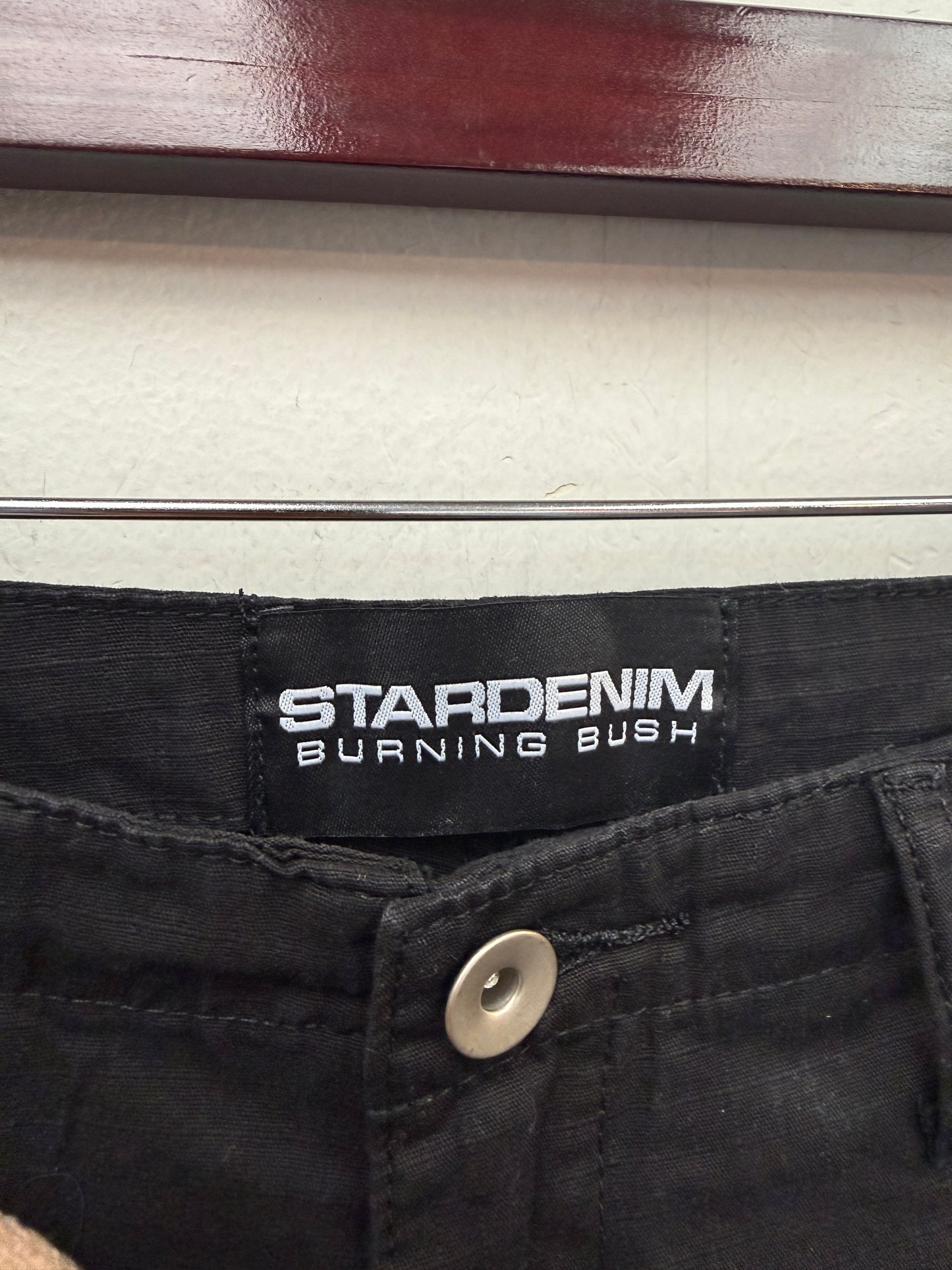 New Burning Bush Star Denim Black Cargos