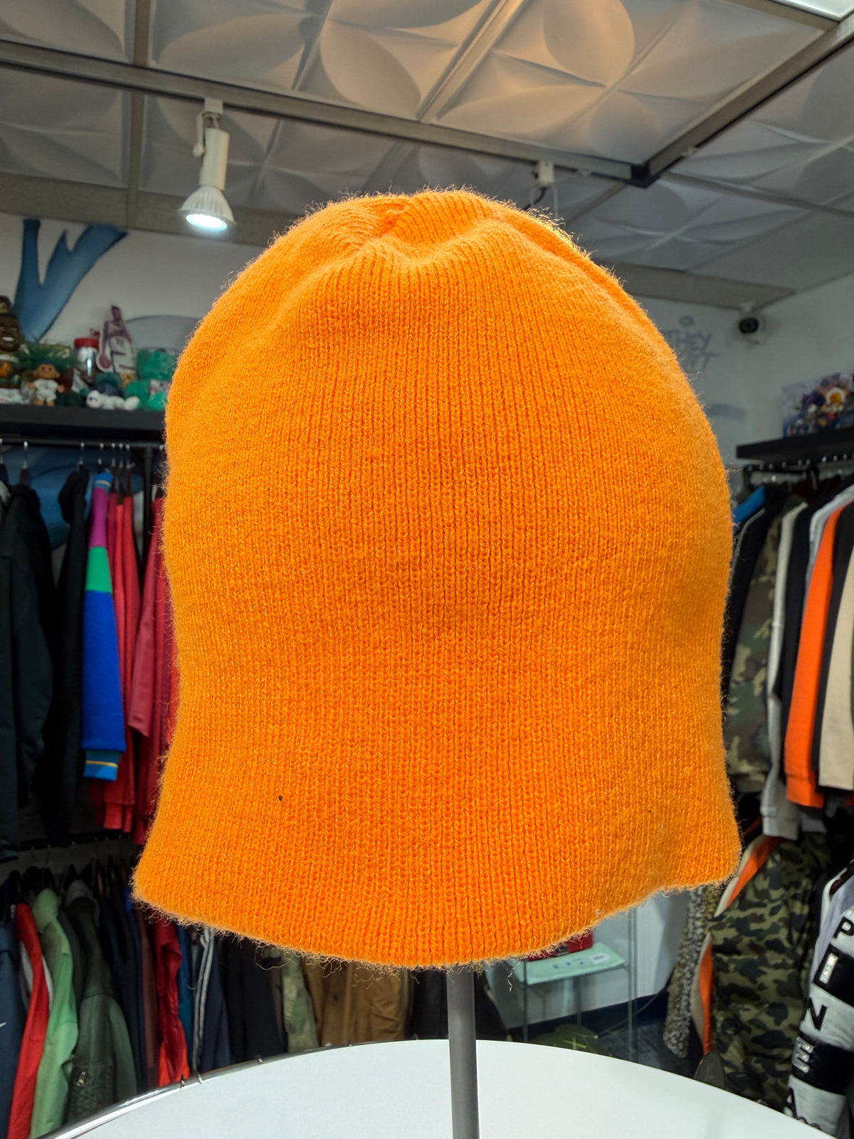 Stussy Orange Embossed Skullcap
