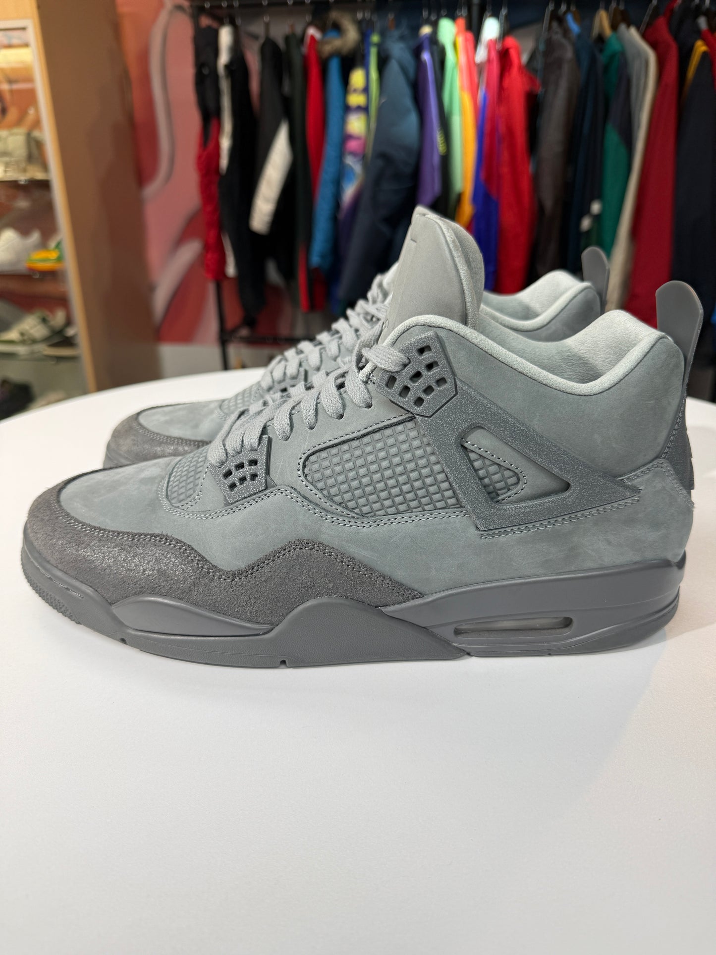 Preowned Jordan 4 Paris Olympics Wet Cement