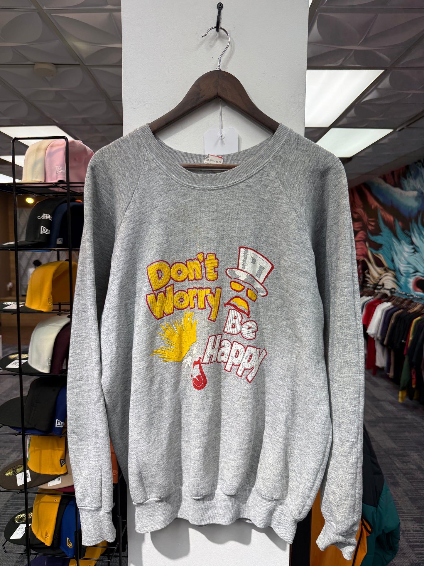 Vintage Don't Worry Be Happy Crewneck