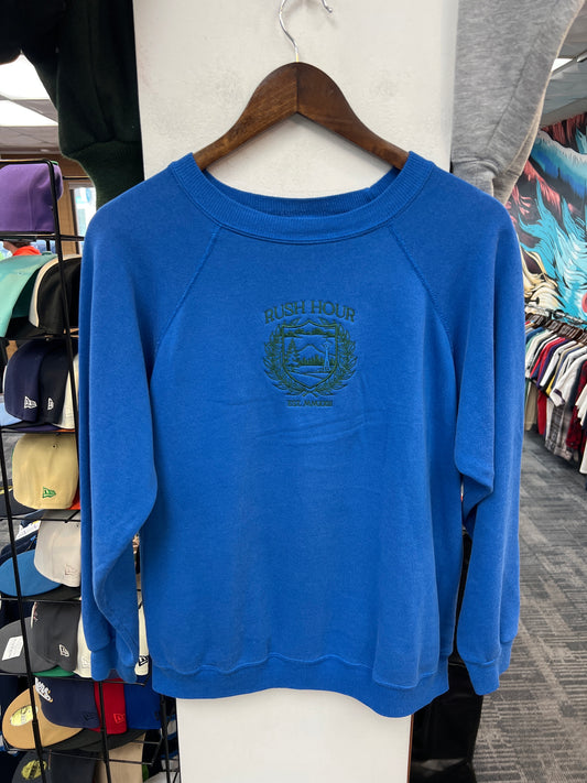 Rush Crest Blue/Green “Seahawks” Crewneck