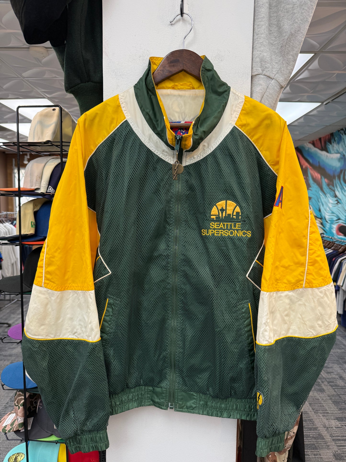Vintage Seattle SuperSonics Mesh Pro Player Jacket