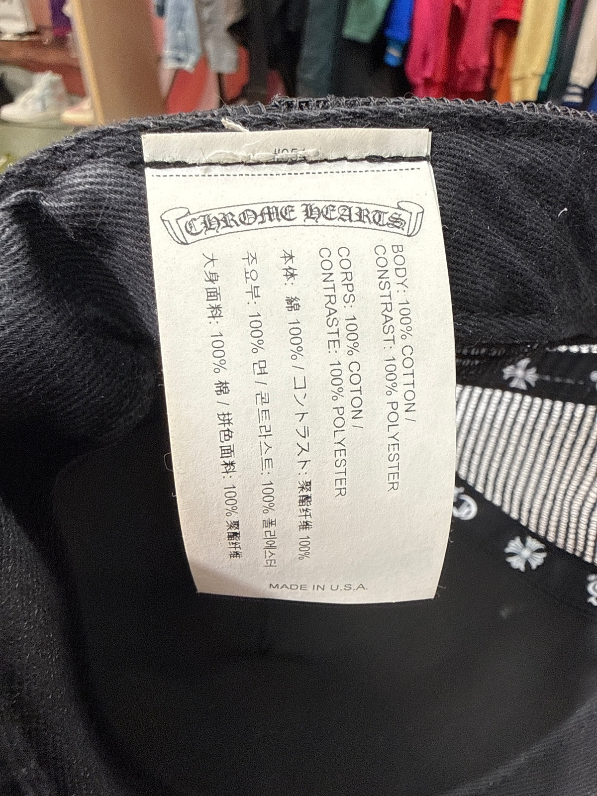 Chrome Hearts Hollywood Corduroy Trucker Hat