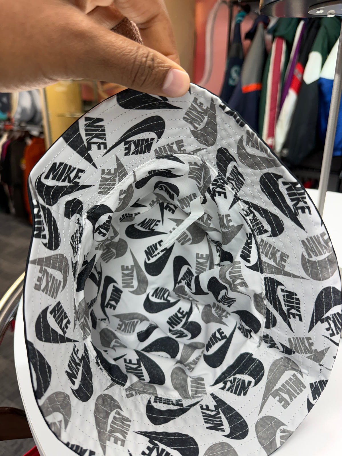 New Nike Black Kids Bucket Hat