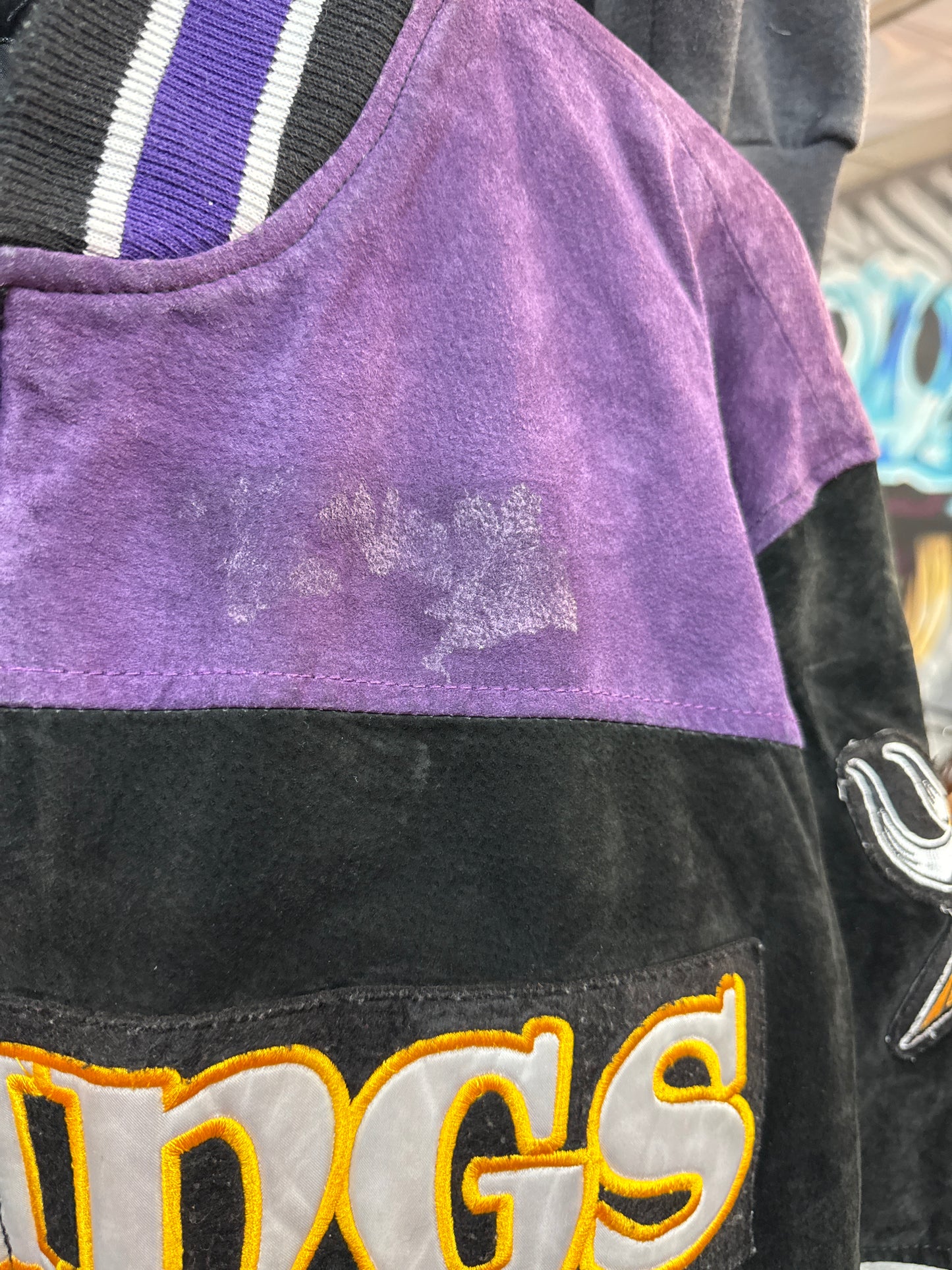 Vintage NFL Minnesota Vikings Suede Jacket