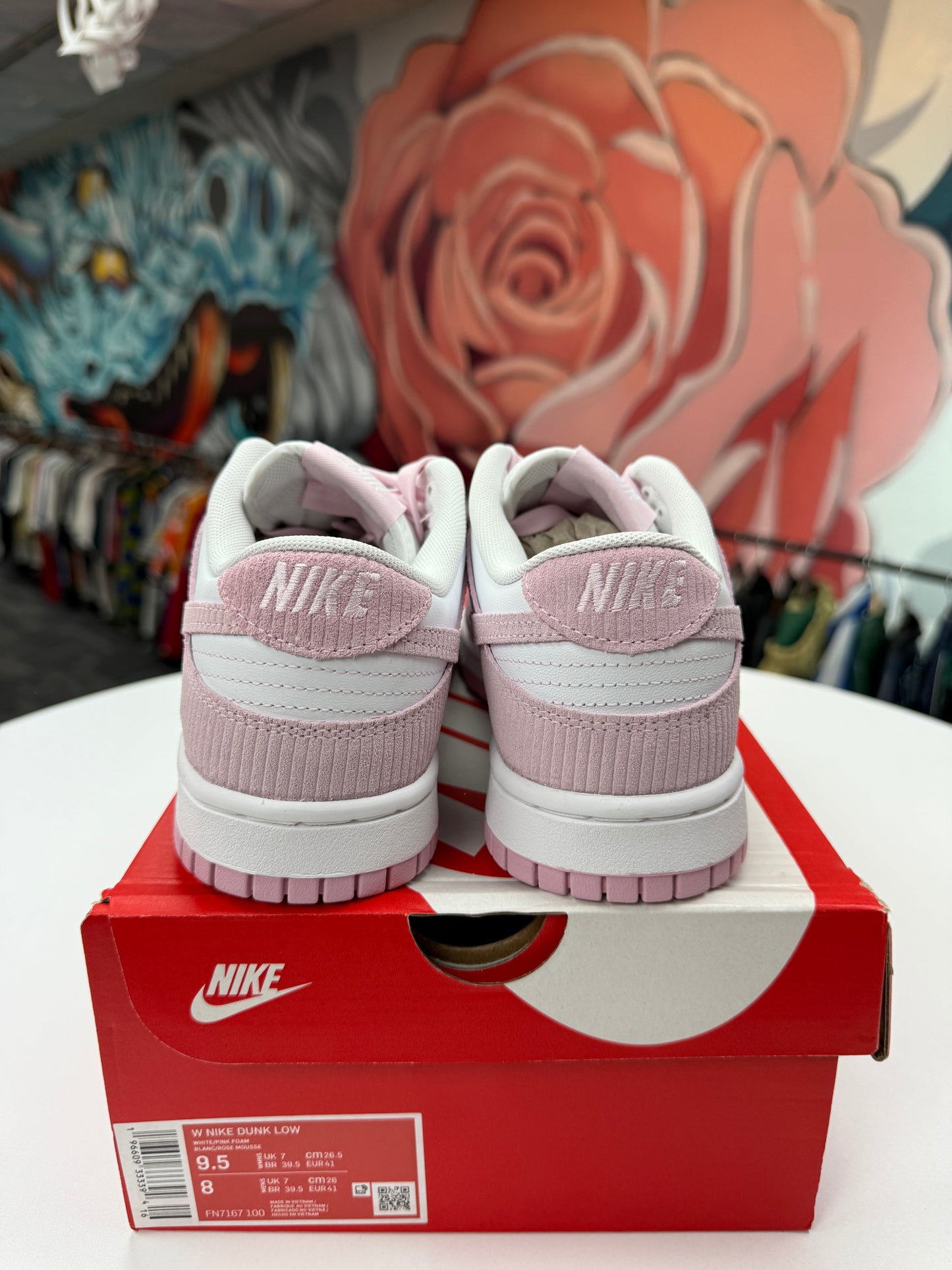 New Nike Dunk Low Pink Corduroy