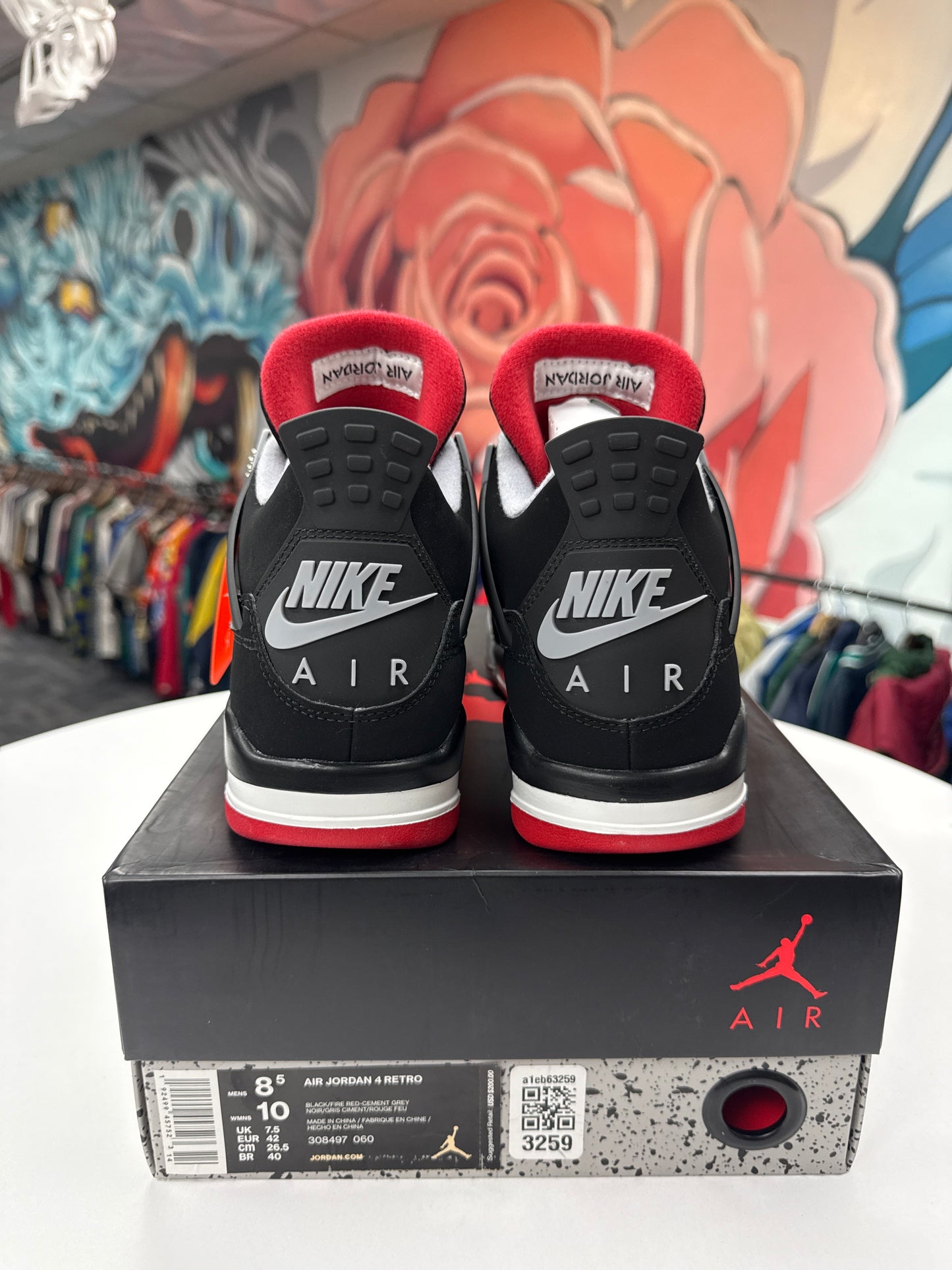 New Jordan 4 Bred