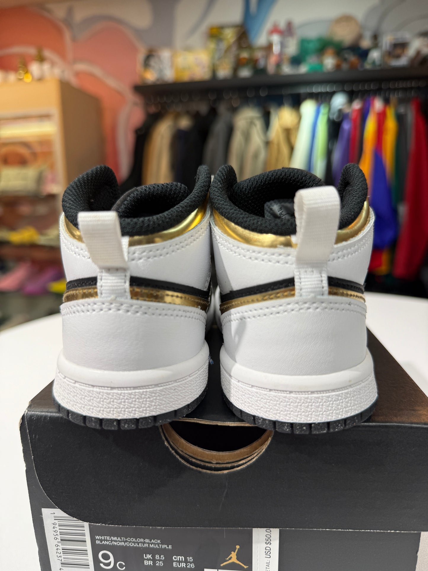 New White Gold Jordan 1 Mid