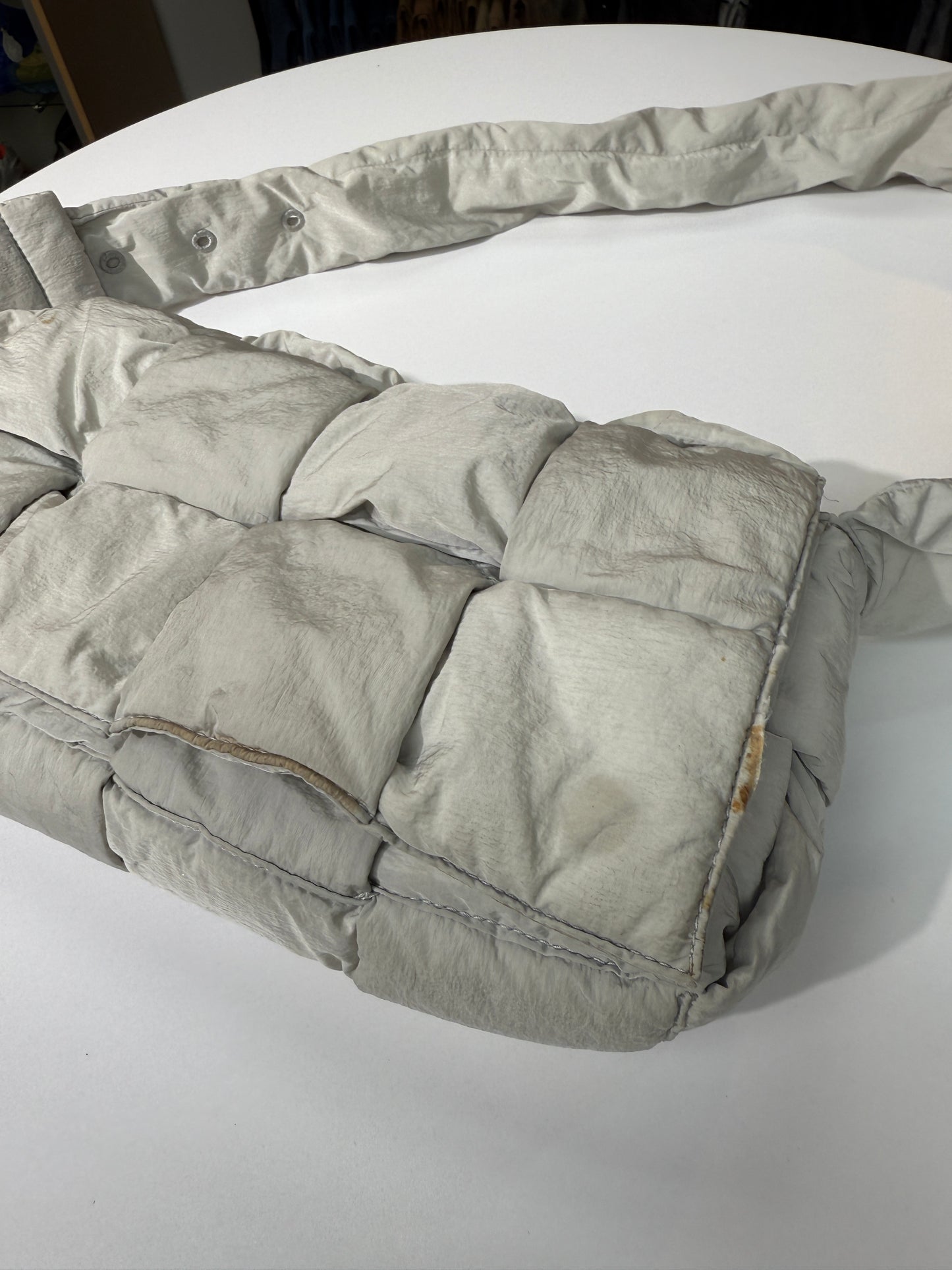 Bottega Veneta Nylon Intrecciato Padded Cassette Bag