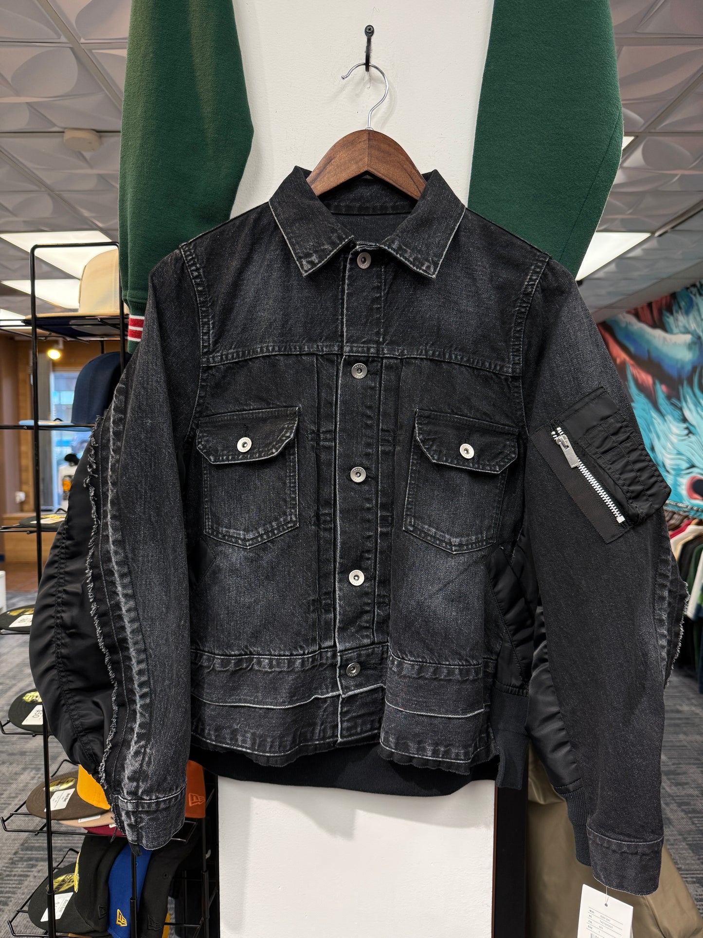 Sacai Denim Nylon Jacket