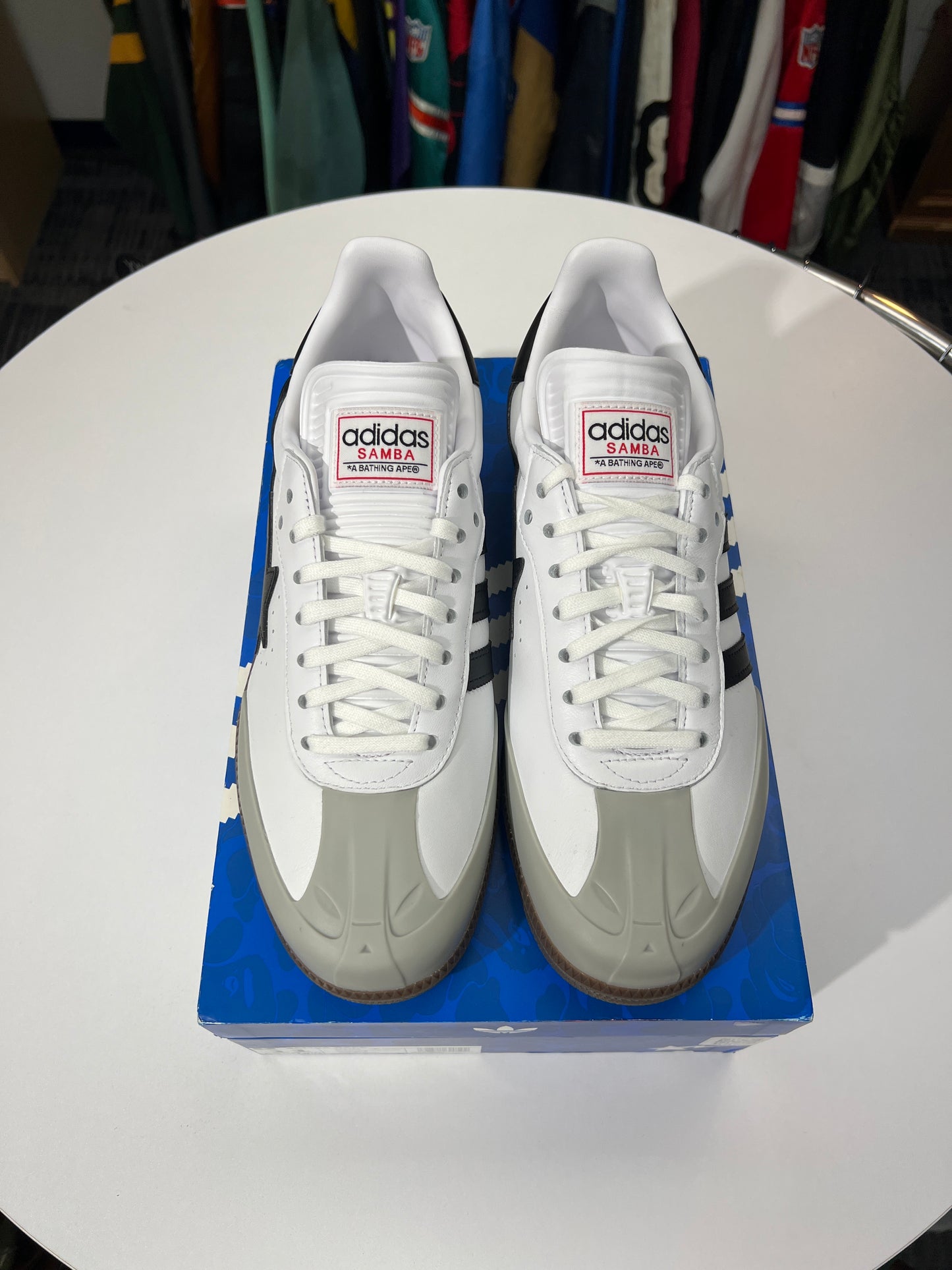 New Adidas x BAPE Samba White Black Gum