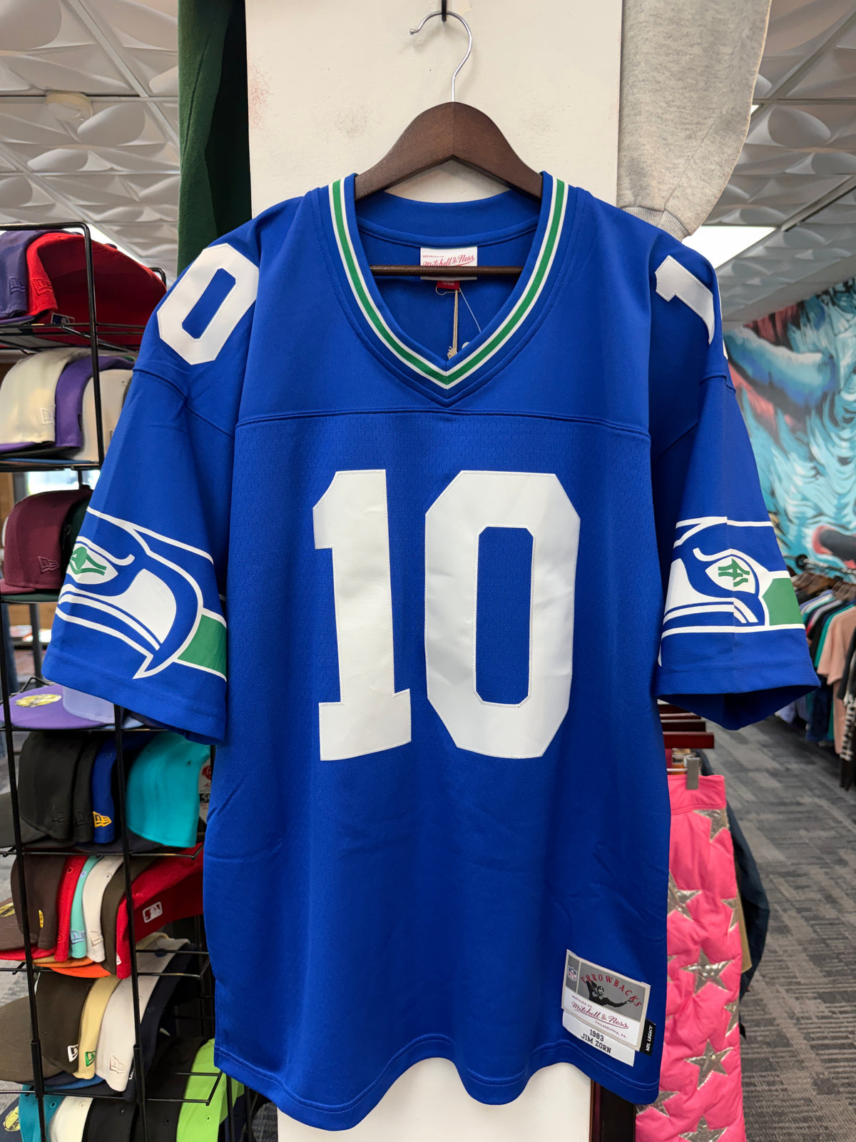 New Nike Jim Zorn Throwback Seahawks Jersey
