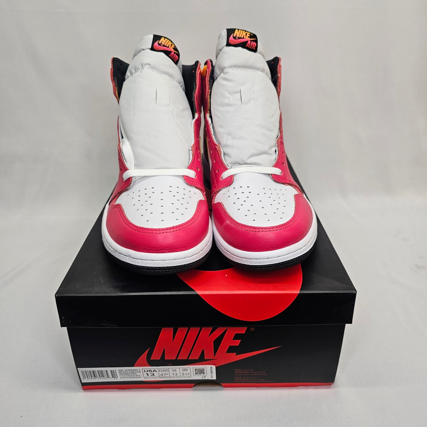 New Jordan 1 Fusion Red