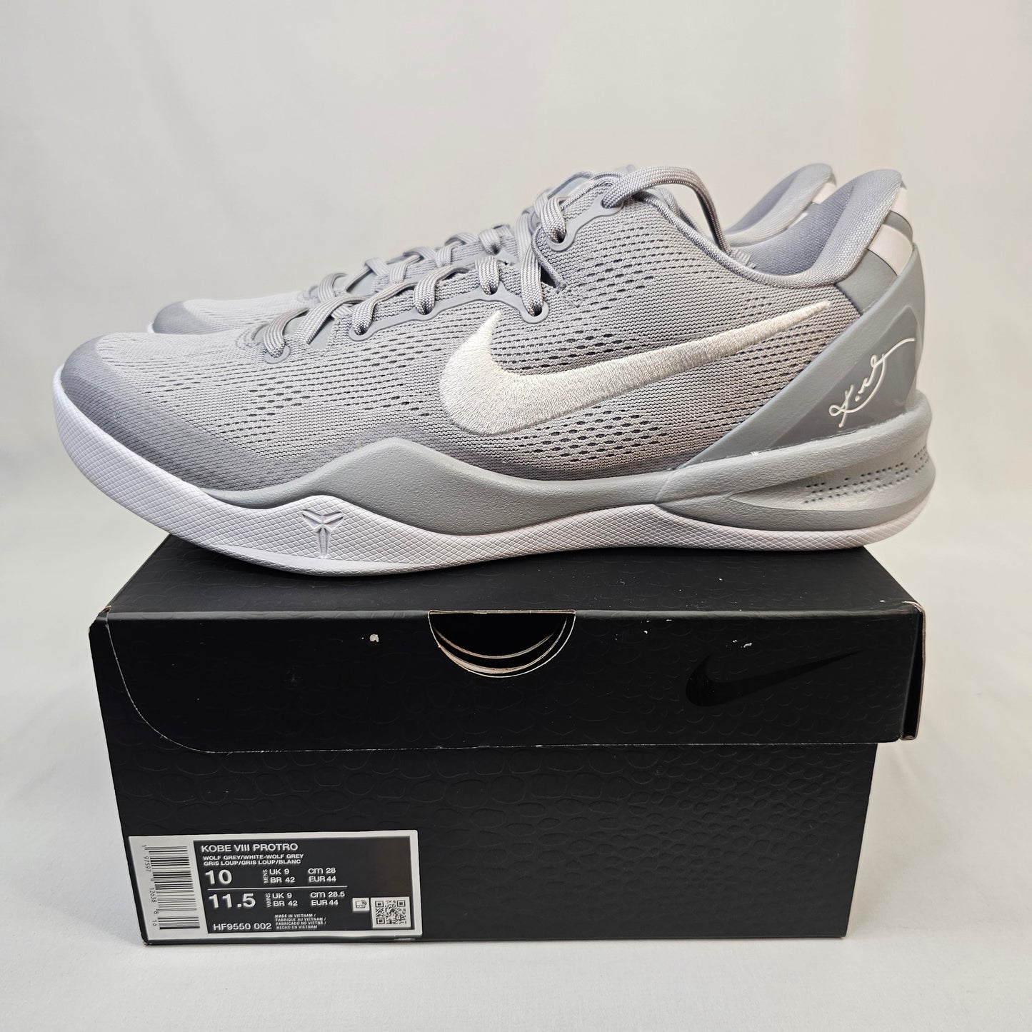 New Kobe 8 Protro Wolf Grey