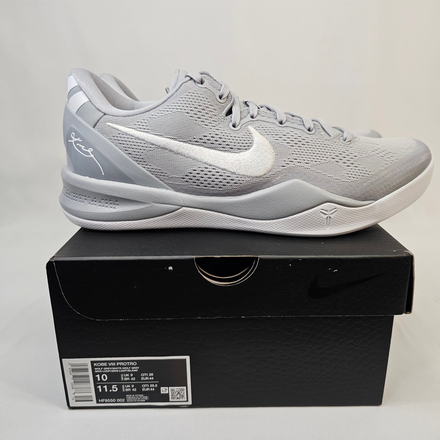 New Kobe 8 Protro Wolf Grey