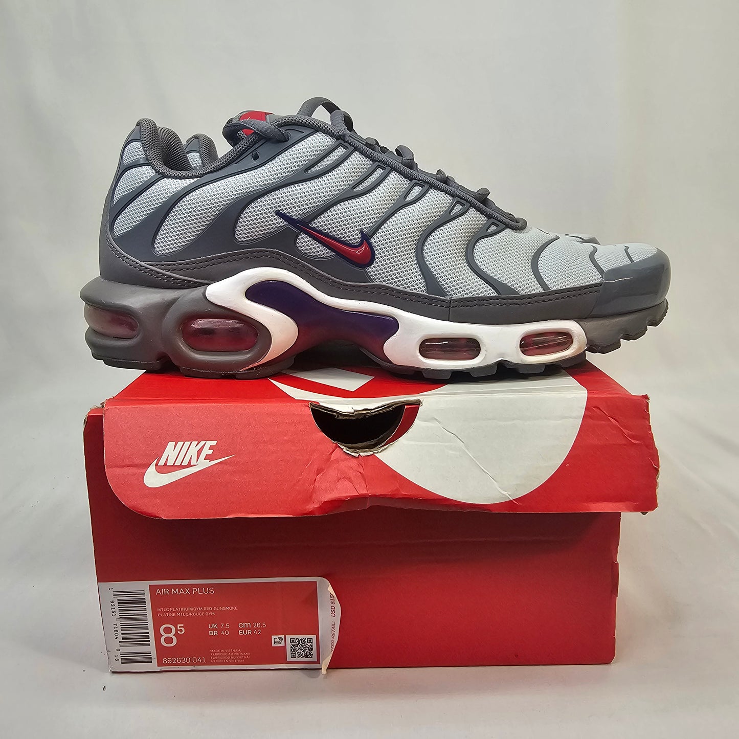 Preowned Nike Air Max Plus Gunsmoke