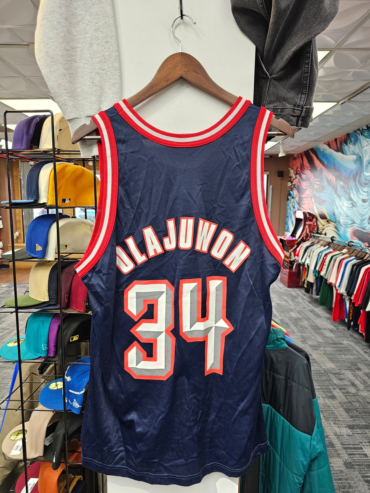 Champion Hakeem Olajuwon Houston Rockets Jersey