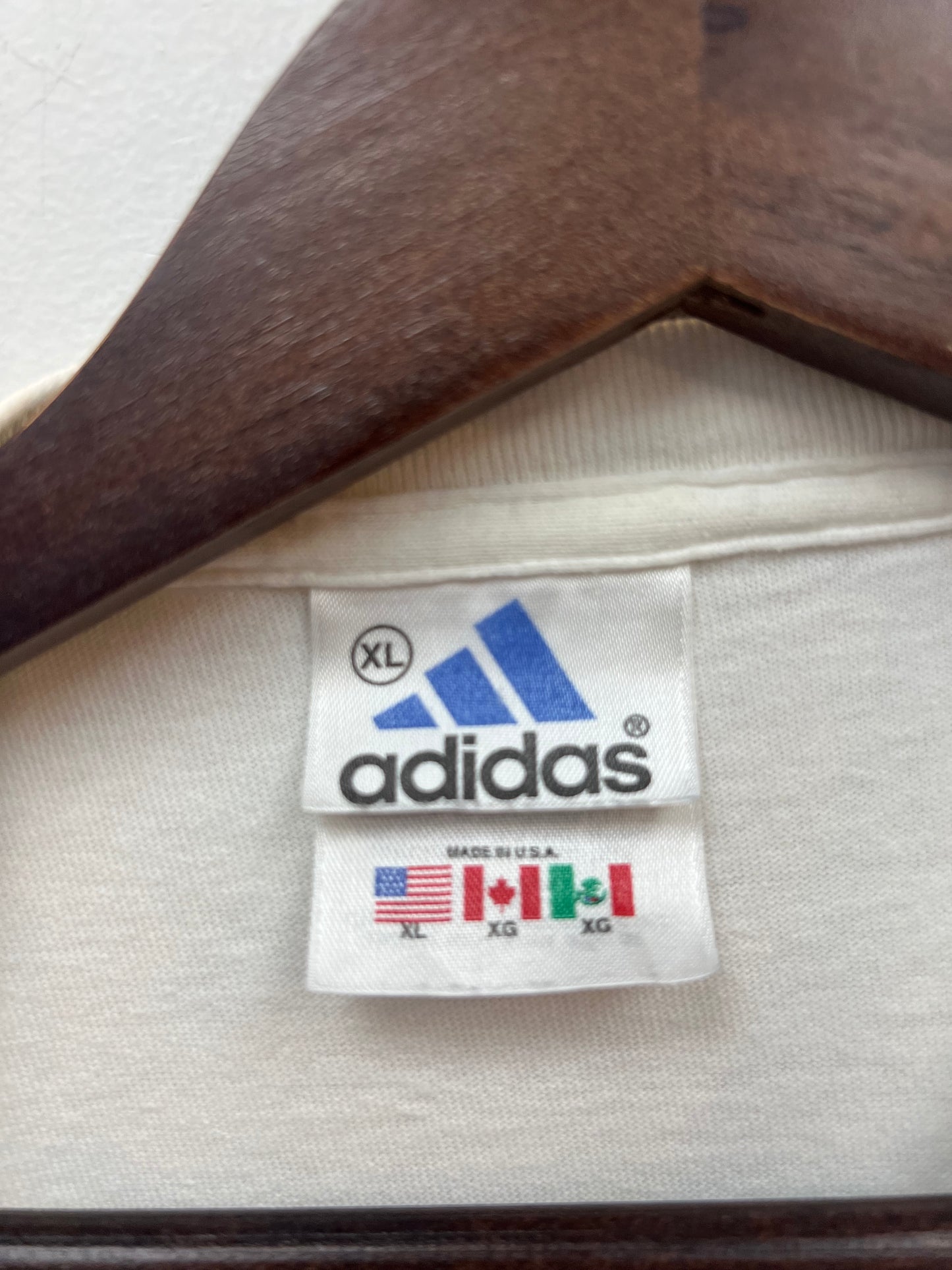 Vintage Adidas White Graphic Logo Tee