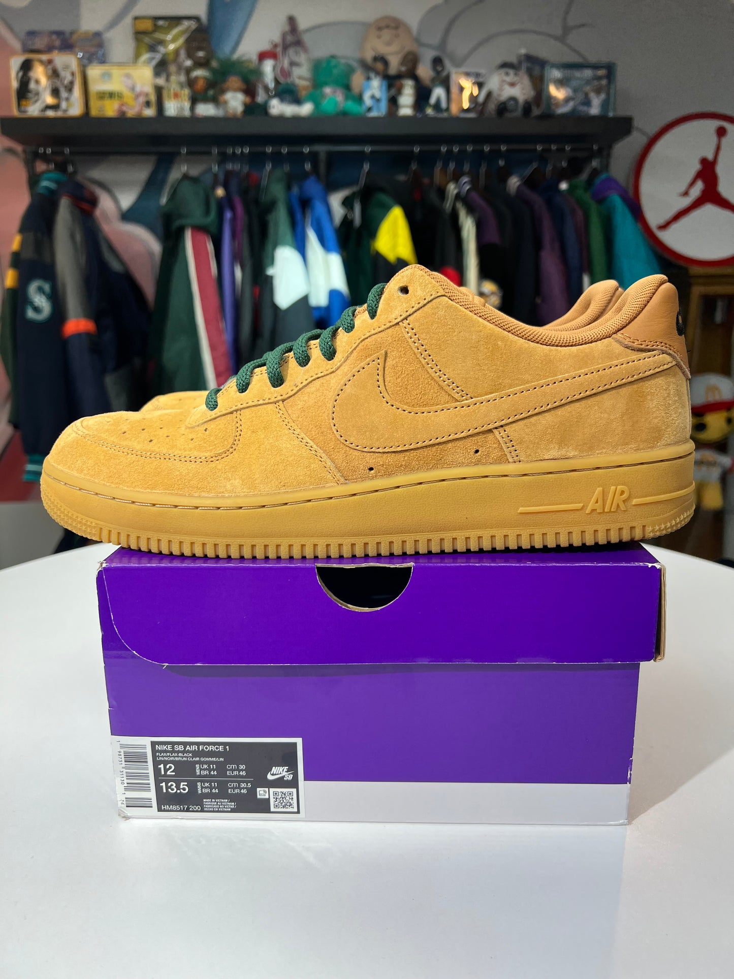 Preowned Nike AF1 Low SB Flax
