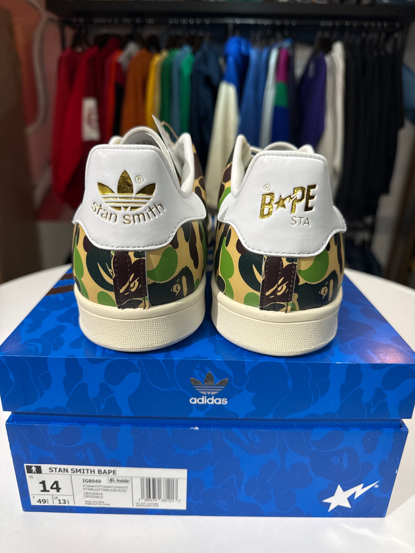 New Bape x Adidas Stan Smith ABC Camo