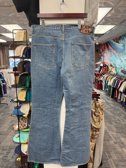 Kapital 14oz Denim Okabellbo Flare Jeans