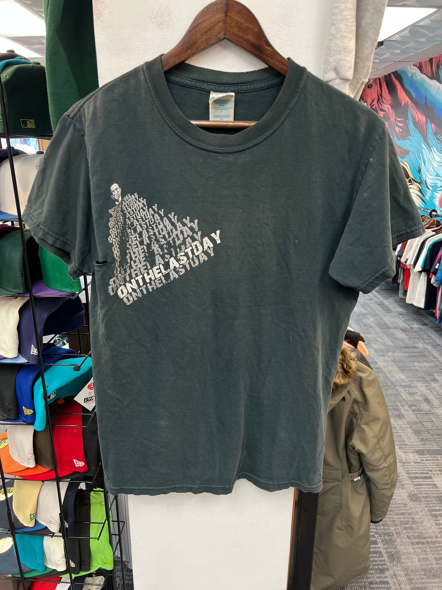 Vintage “On The Last Day” Green Tee