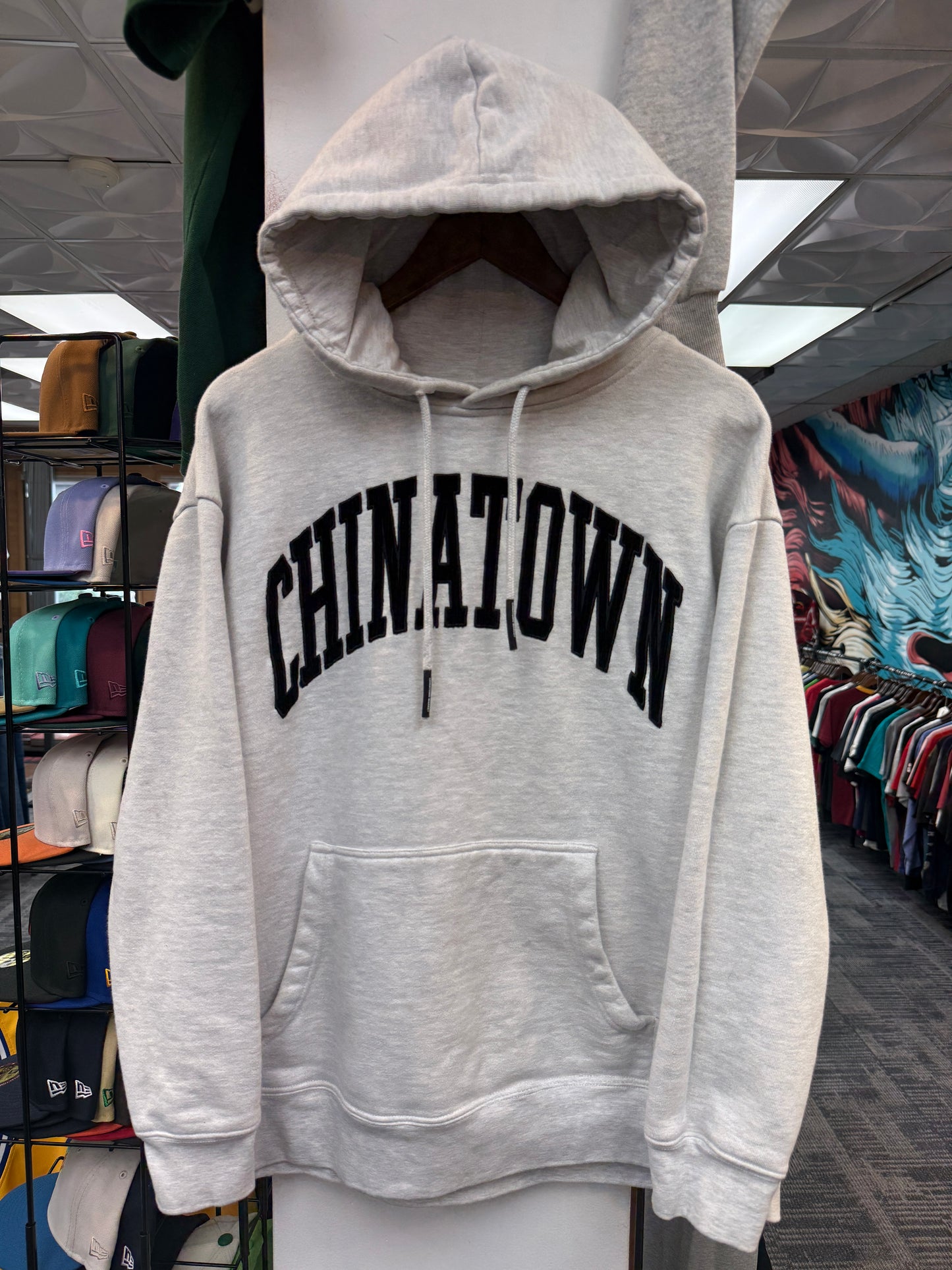 Chinatown Market Corduroy Letters Hoodie