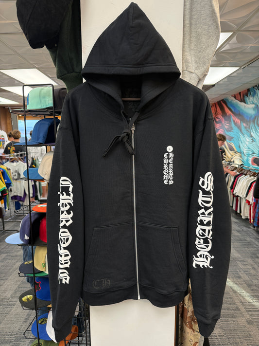 New Chrome Hearts Vertical Logo Thermal Lined Hoodie
