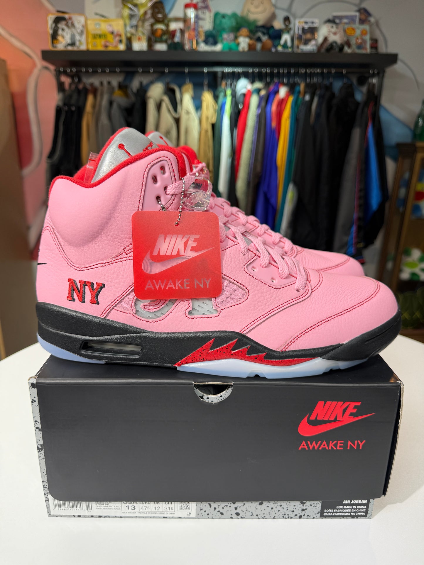 New Jordan 5 Awake NY Arctic Pink