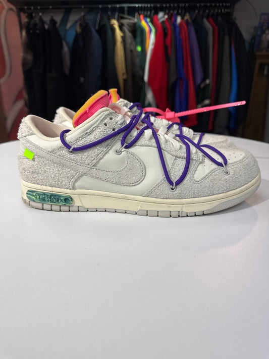 Preowned Off-White Dunk Low Lot 15