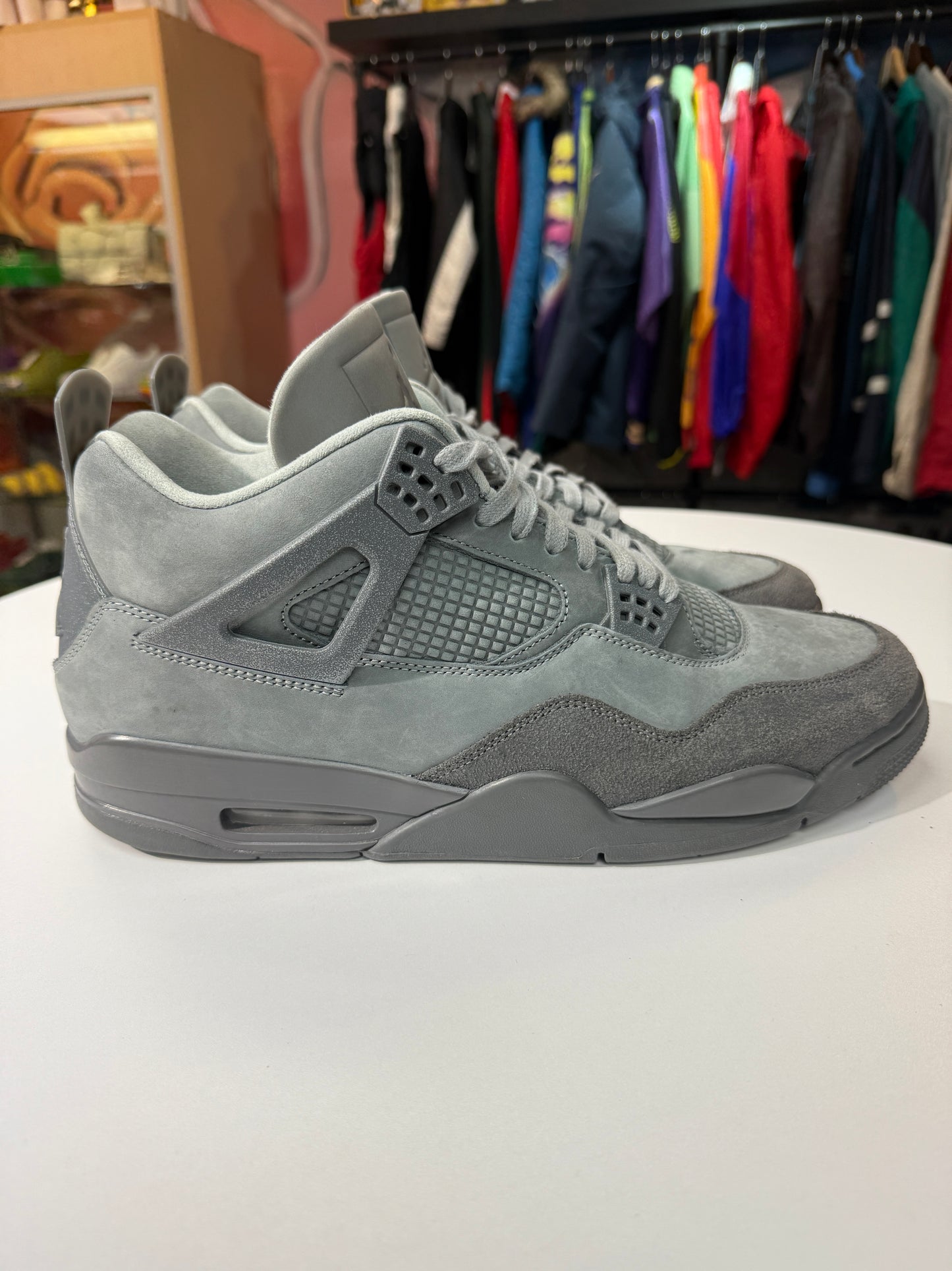 Preowned Jordan 4 Paris Olympics Wet Cement