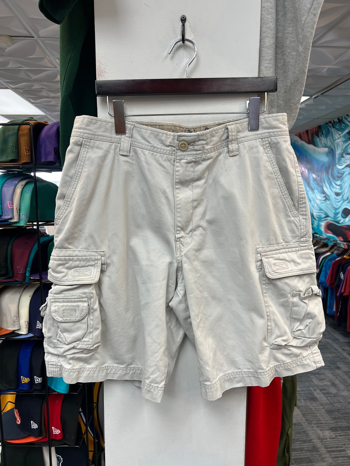 Light Khaki Cargo Shorts