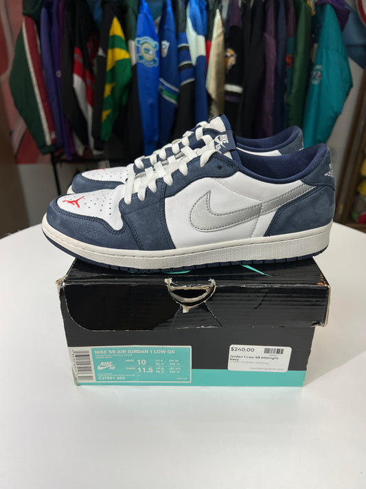 Preowned Nike SB Jordan 1 Low Eric Koston Midnight Navy
