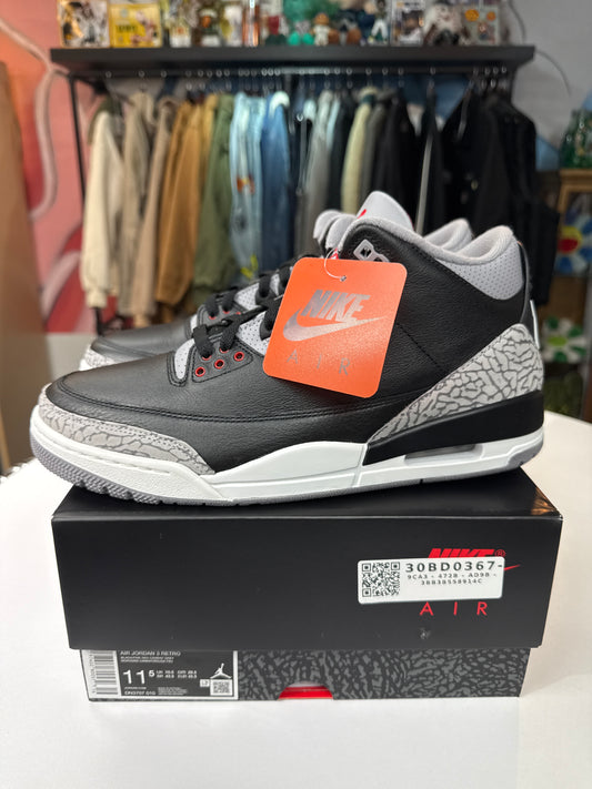 New Jordan 3 Black Cement (2024)