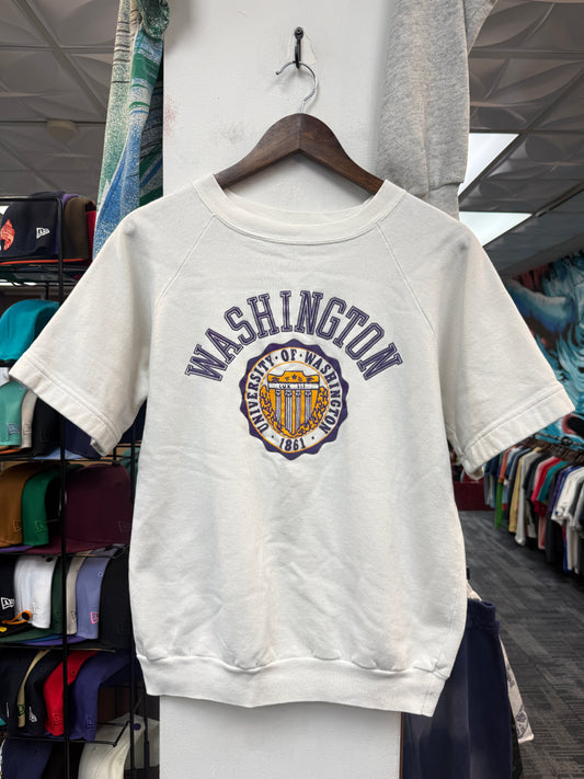 Vintage UW Huskies Short Sleeve Crewneck