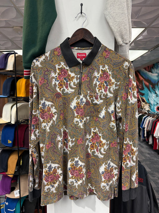 Supreme Paisley L/S Polo