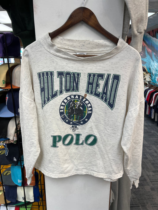 Vintage Hilton Head Polo Graphic Crewneck