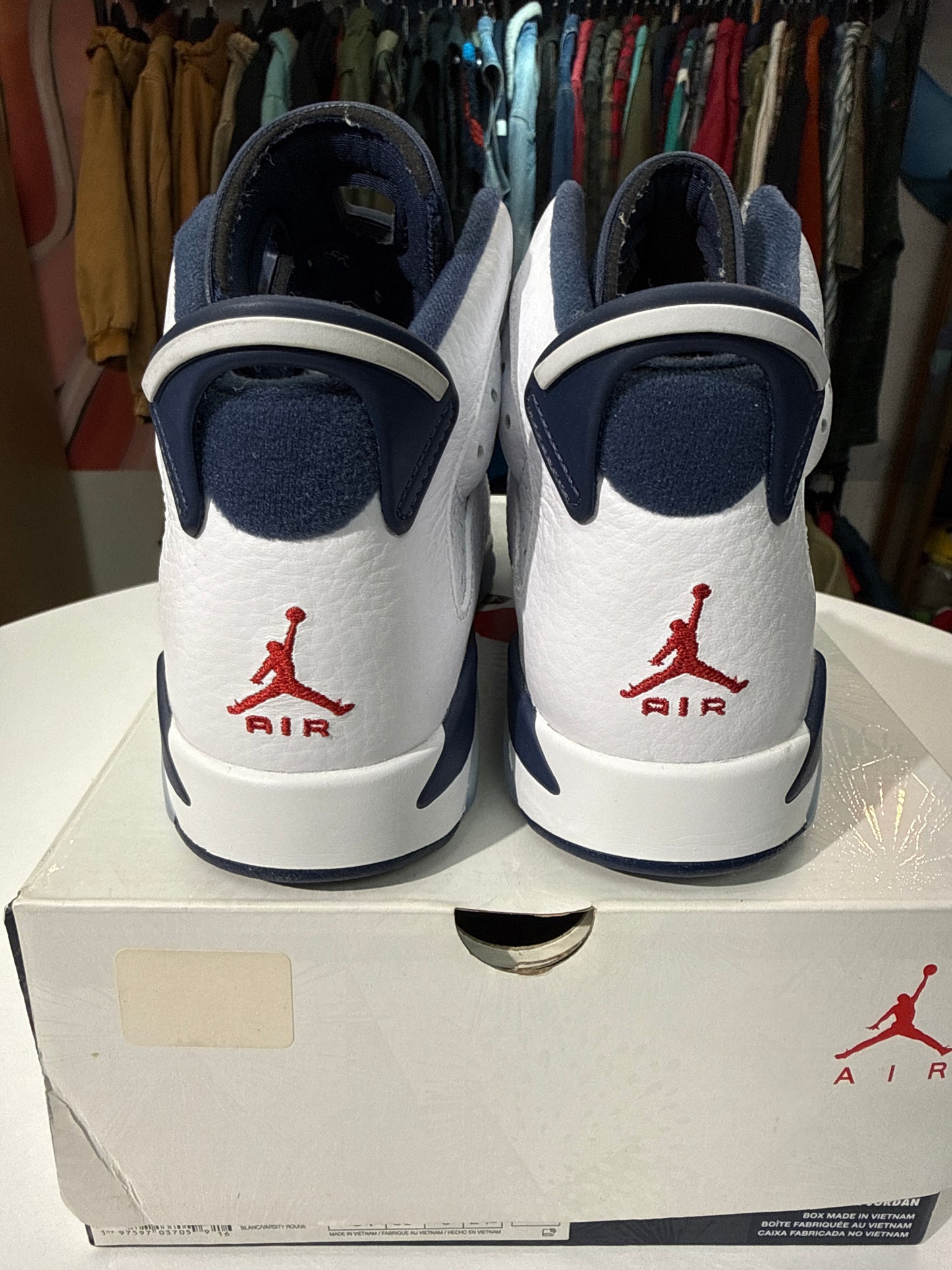 Preowned Jordan 6 Olympic (2024)