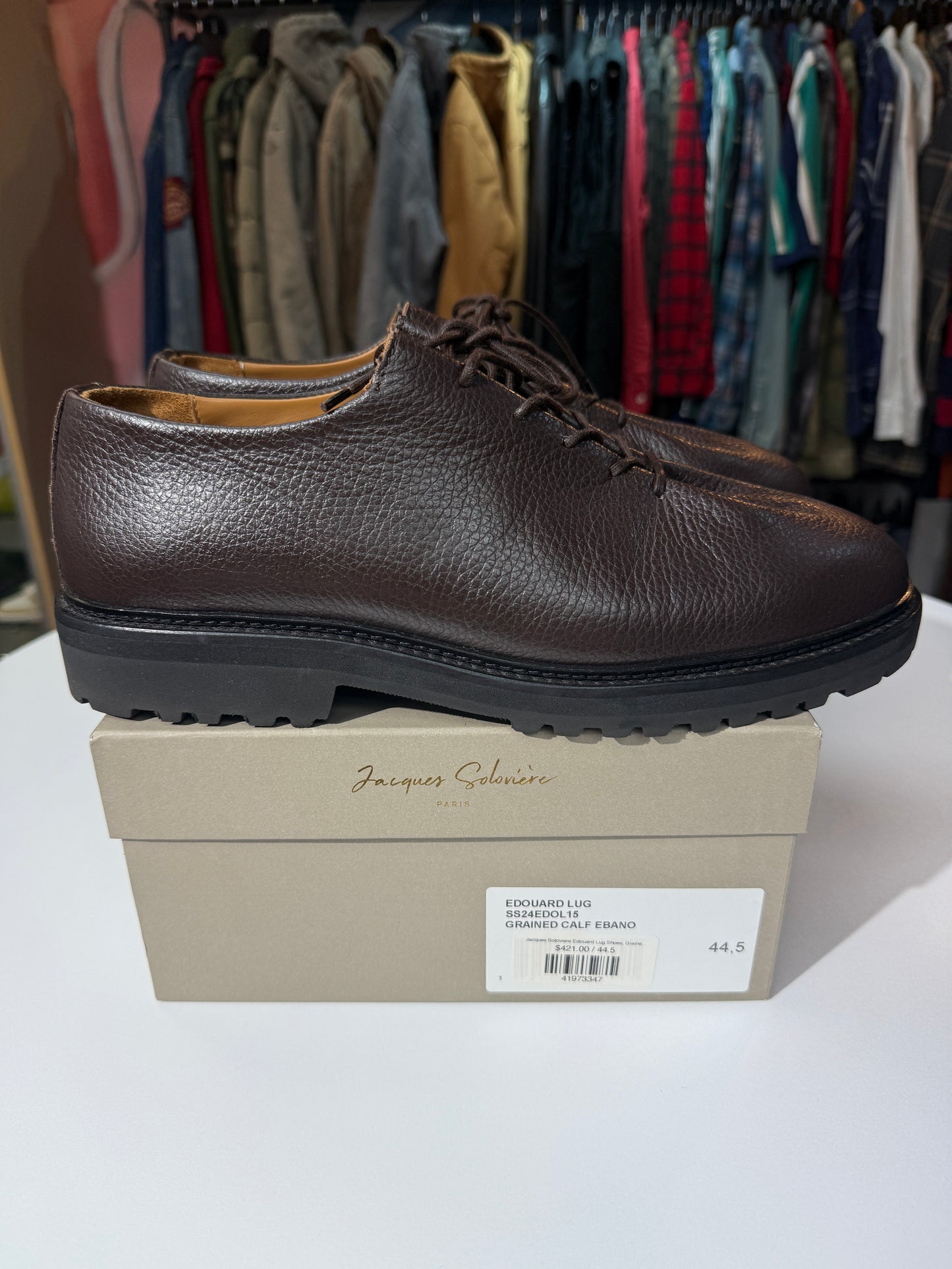 Preowned Jacques Soloviere Edouard Lug Shoe