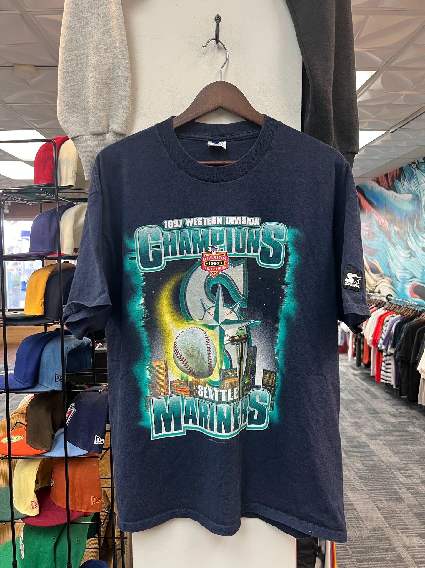 Vintage 1997 Mariners Division Champs Tee