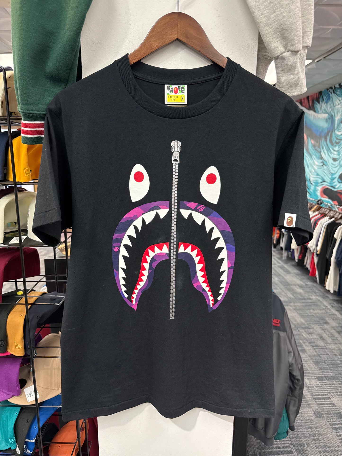 Bape Shark Zipper Tee