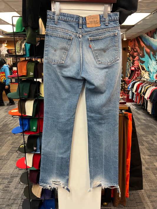 Levi’s Orange Label Faded Blue Jeans
