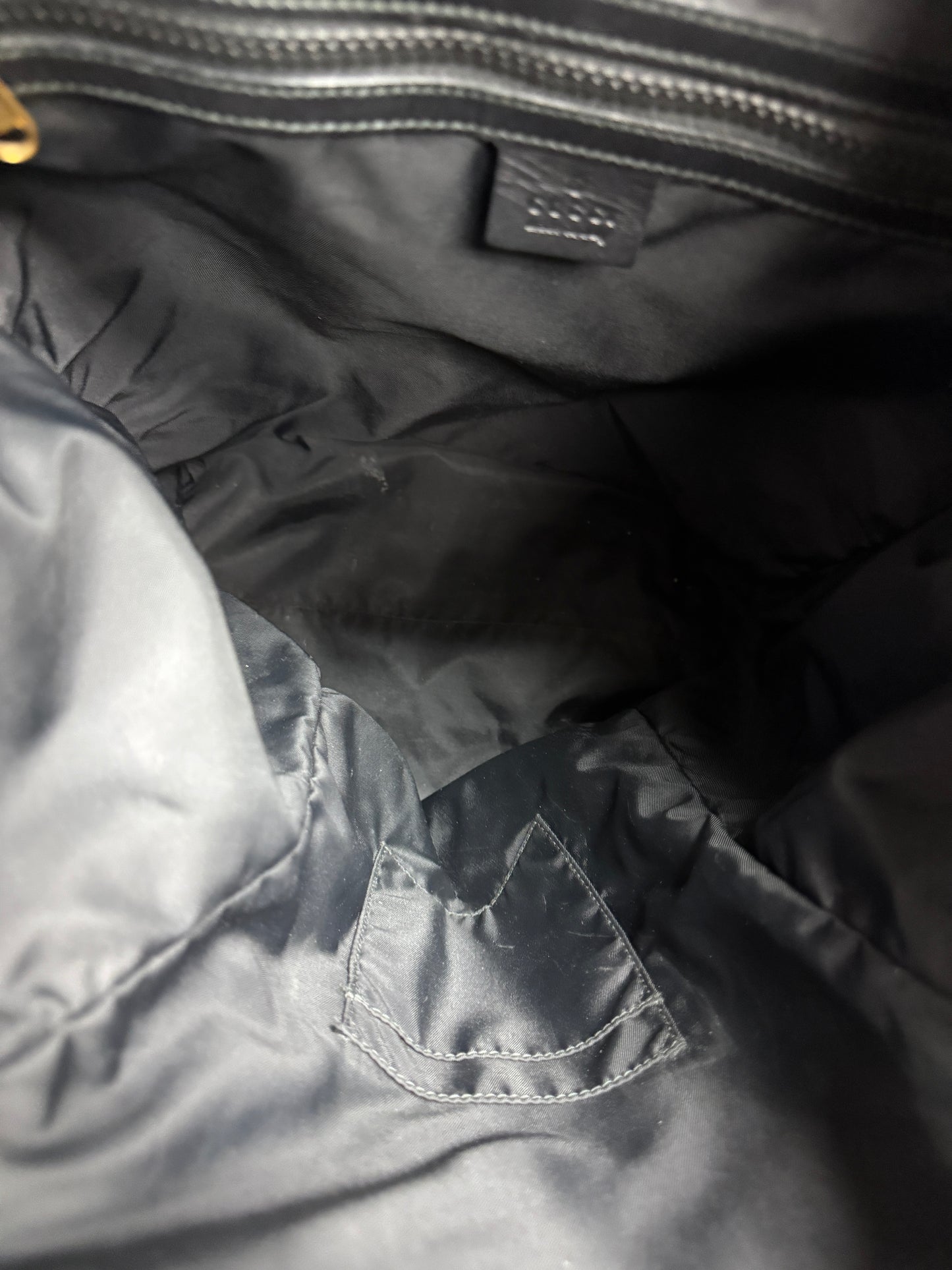 Gucci GG Velvet Medium Blue Backpack