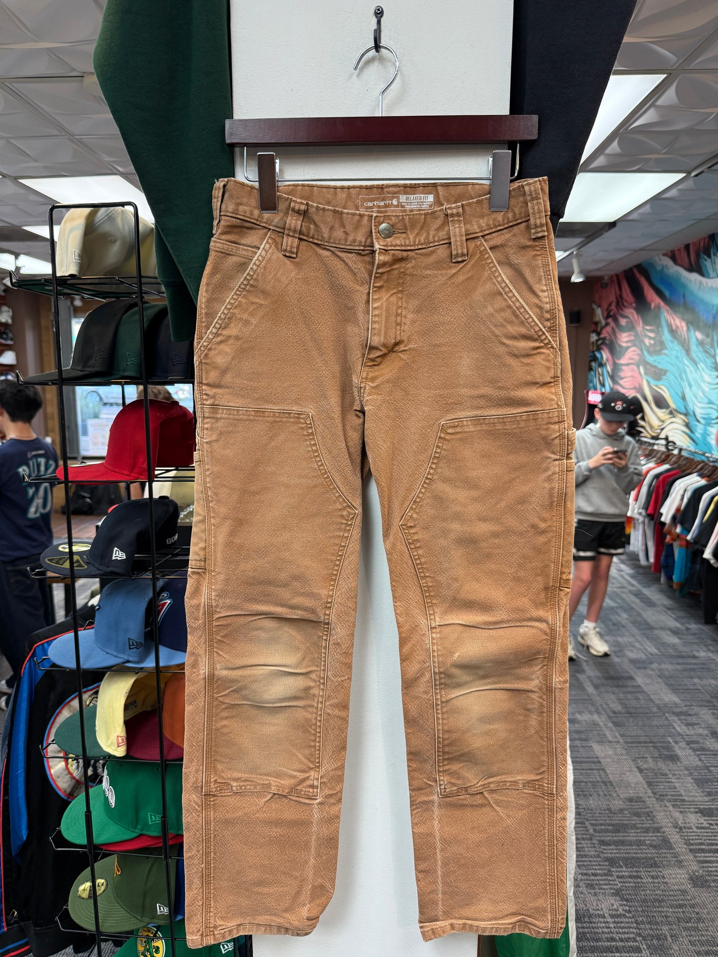 Carhartt Relaxed Fit Dark Khaki Double Knee