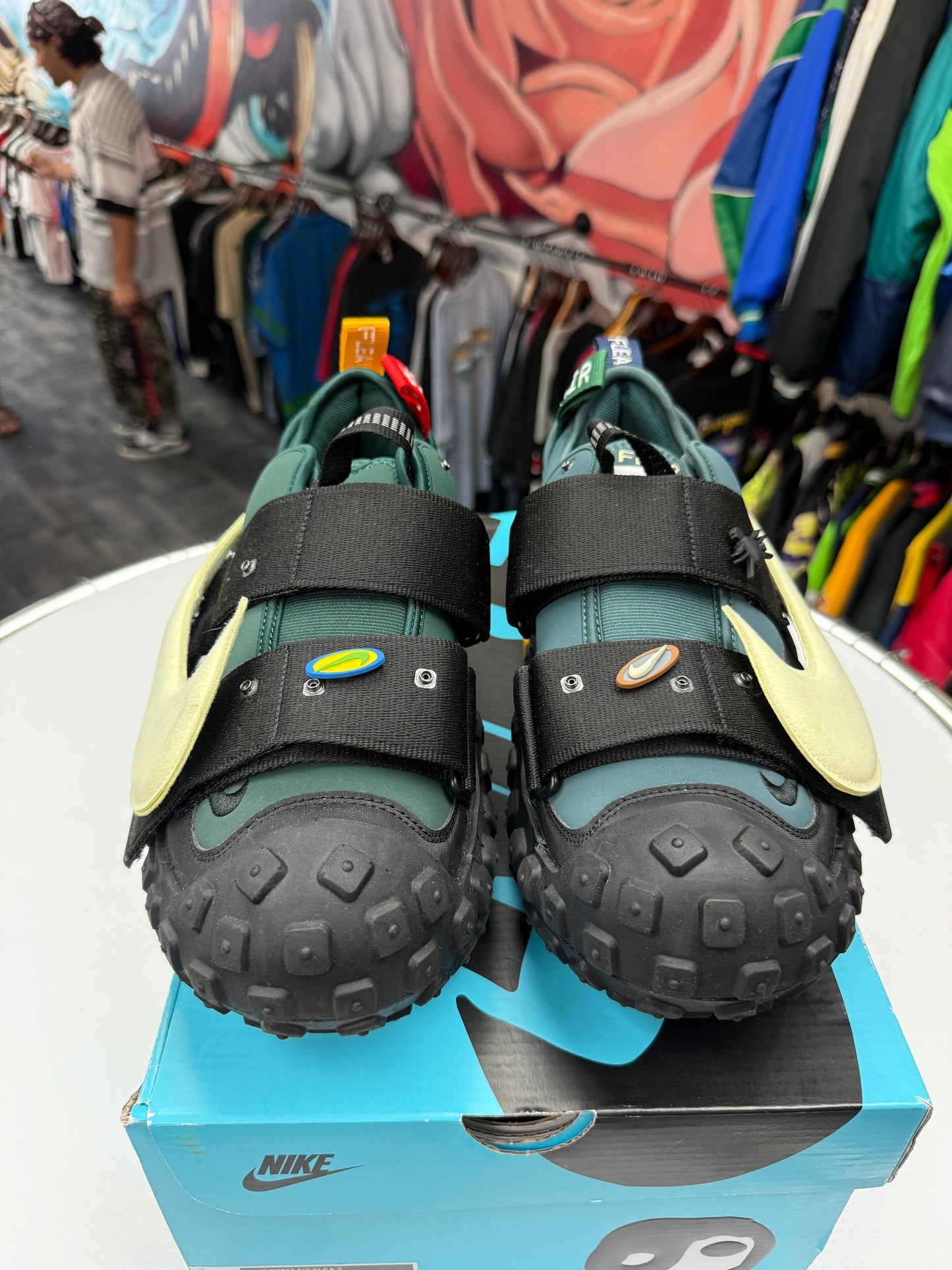 Preowned Faded Spruce Nike CPFM Air Flea 2