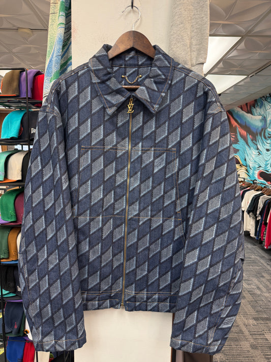Louis Vuitton Diamond Damier Workwear Denim Jacket