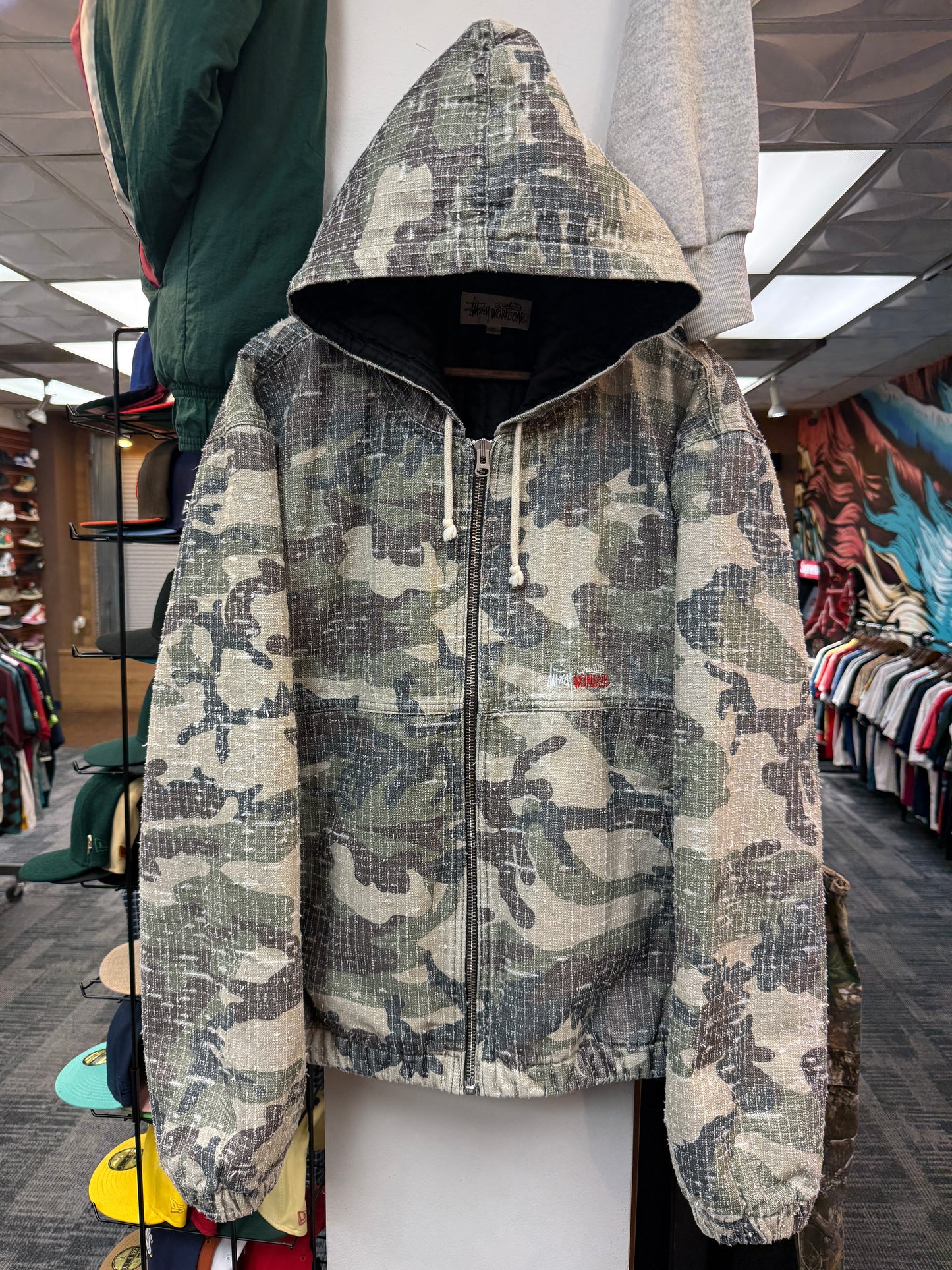 Stussy Workwear Needlepunch Camo Jacket