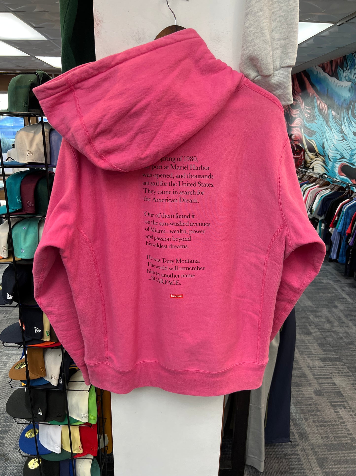 Supreme x Scarface “The Friend” Pink Hoodie