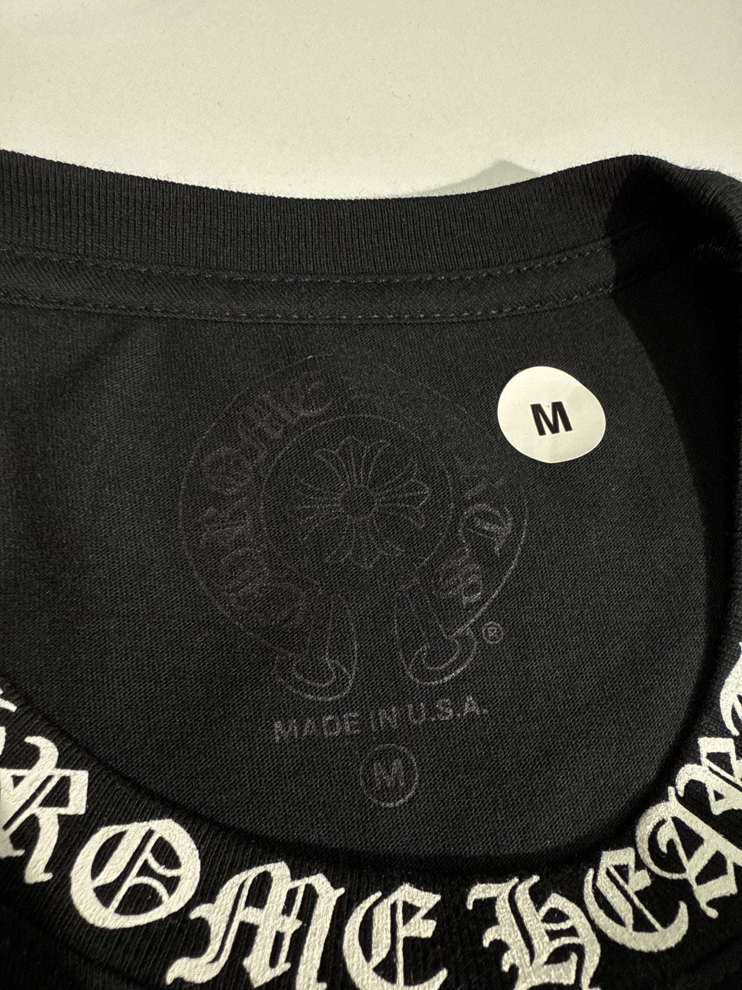Like New Chrome Hearts Neck Logo Tee