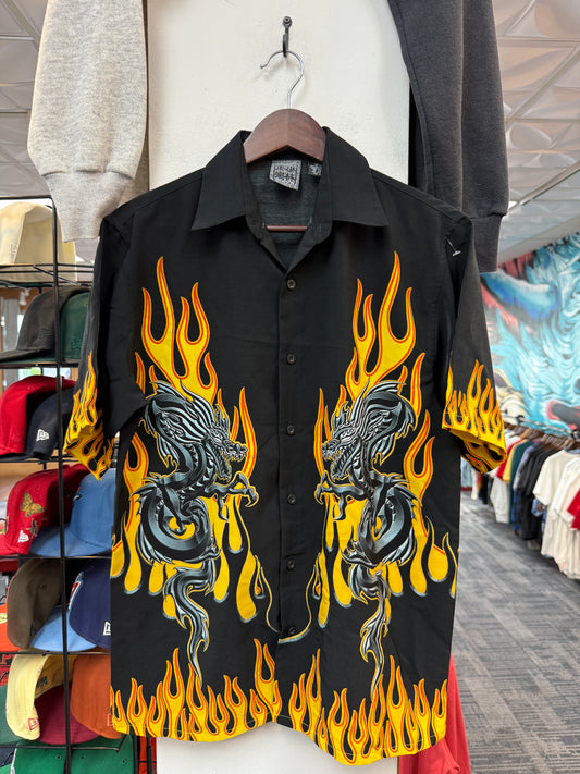 Vintage Flame Dragon Shirt